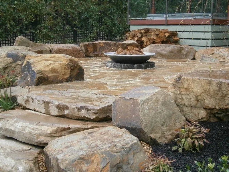 Fire Pit And Steps 1512