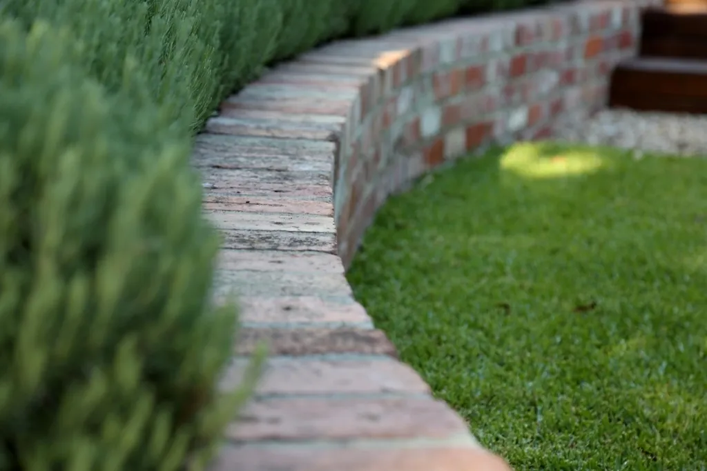 Red Brick Retaining Wall 1845